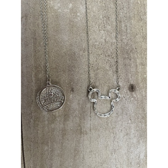 Disney Mickey and Tiara‎ Crown Necklace, New, Lot Of 2 - Picture 6 of 8